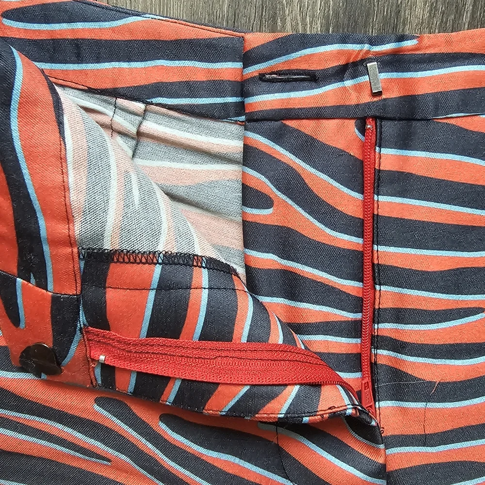 Vacation Culotte Pant in Red Print Sz 2 - Picture 4 of 10